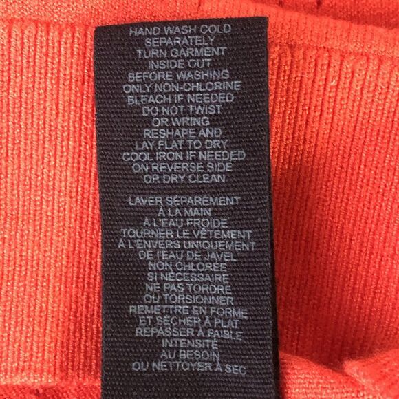 Truth by republic Men’s polo snap button Short sleeve, red orange large NWT - Picture 13 of 14